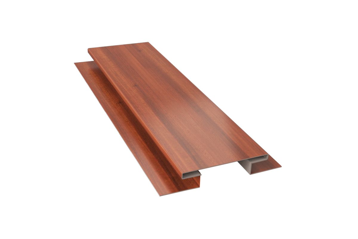 Планка стыковочная сложная (блок-хаус) PRINT Светл дерево ДУБ 3D 0,5 30*30*30*75*30*30*30*3000