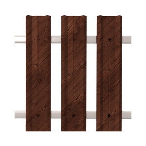 Штакетник М-Профиль широкий прямой SOKROF принт Античный Дуб 3D*104*