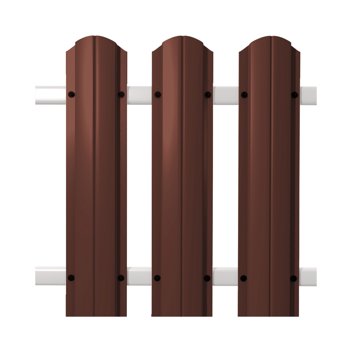 Штакетник круглый SOKROF Базальт 0,5+ 8017*107*