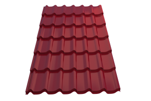 Профиль металлический типа "Монтеррей"-15 RAL 3011 0,5*1190* 