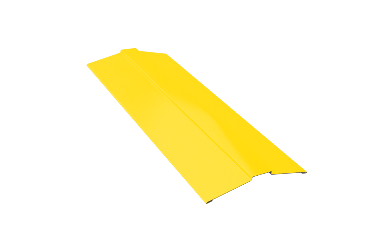 Планка конька фигурного RAL 1018 Стандарт 150*150*2000