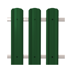 Штакетник М-Профиль широкий фигурный  0,5 6002*104*