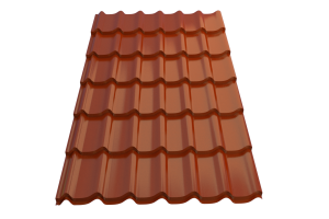 Профиль металлический типа "Монтеррей"-21 RAL 8004 0,5*1190* 