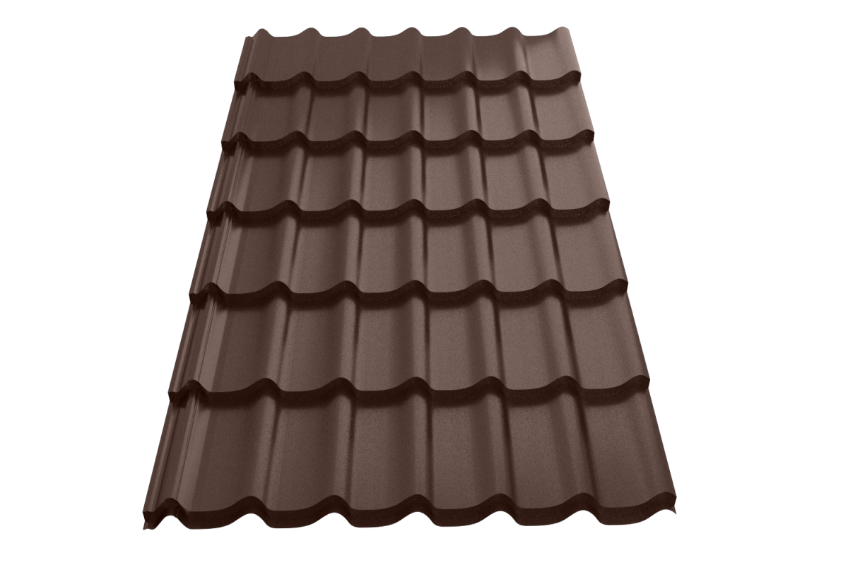 Профиль металлический типа "Монтеррей"-21 RAL 8017  0,5 Texture*1190*