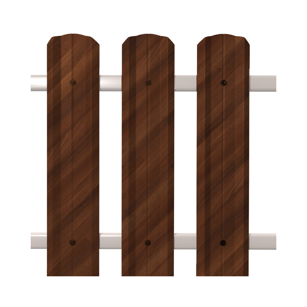 Штакетник М-Профиль широкий фигурный SOKROF принт Светлое дерево, ДУБ 3D*104* двухсторонний 