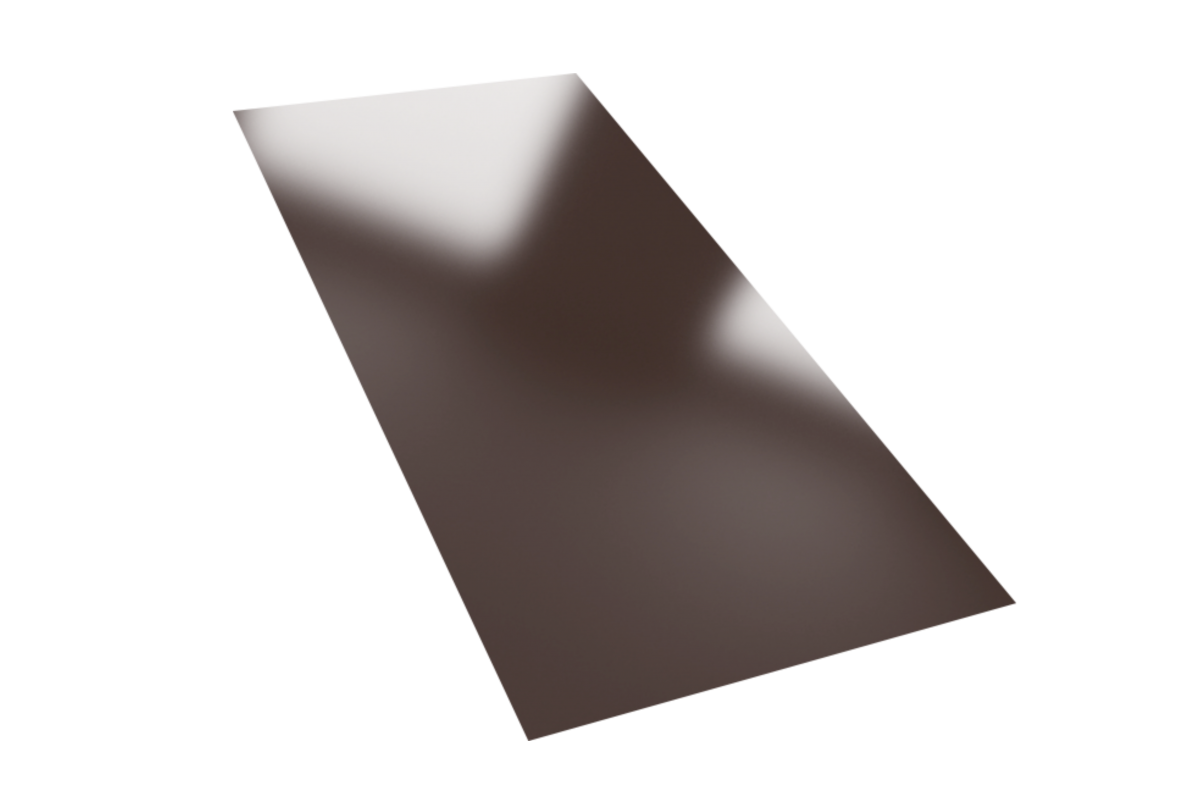 Лист RAL 8017 в пленке Sokrof Базальт 0,5+*1250* 