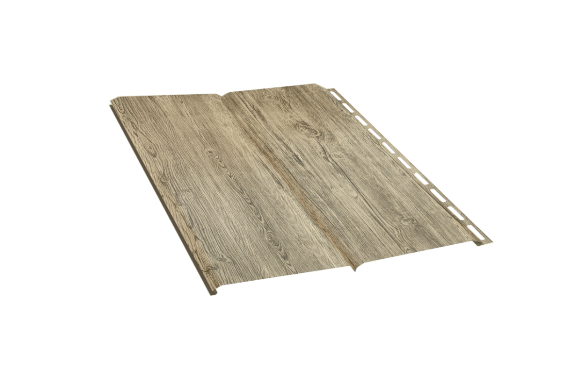 Сайдинг металлический Эко-Брус PRINT Темная вишня 3D