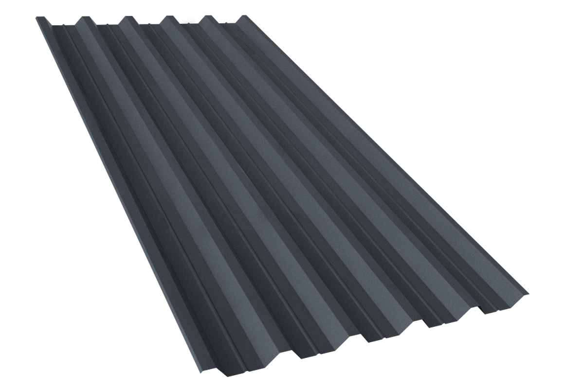 Профнастил RAL 7024 НС 44А 0,5 Texture*1000*