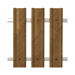 Штакетник М-Профиль широкий прямой SOKROF принт Светлое дерево, ОРЕХ 3D*104*