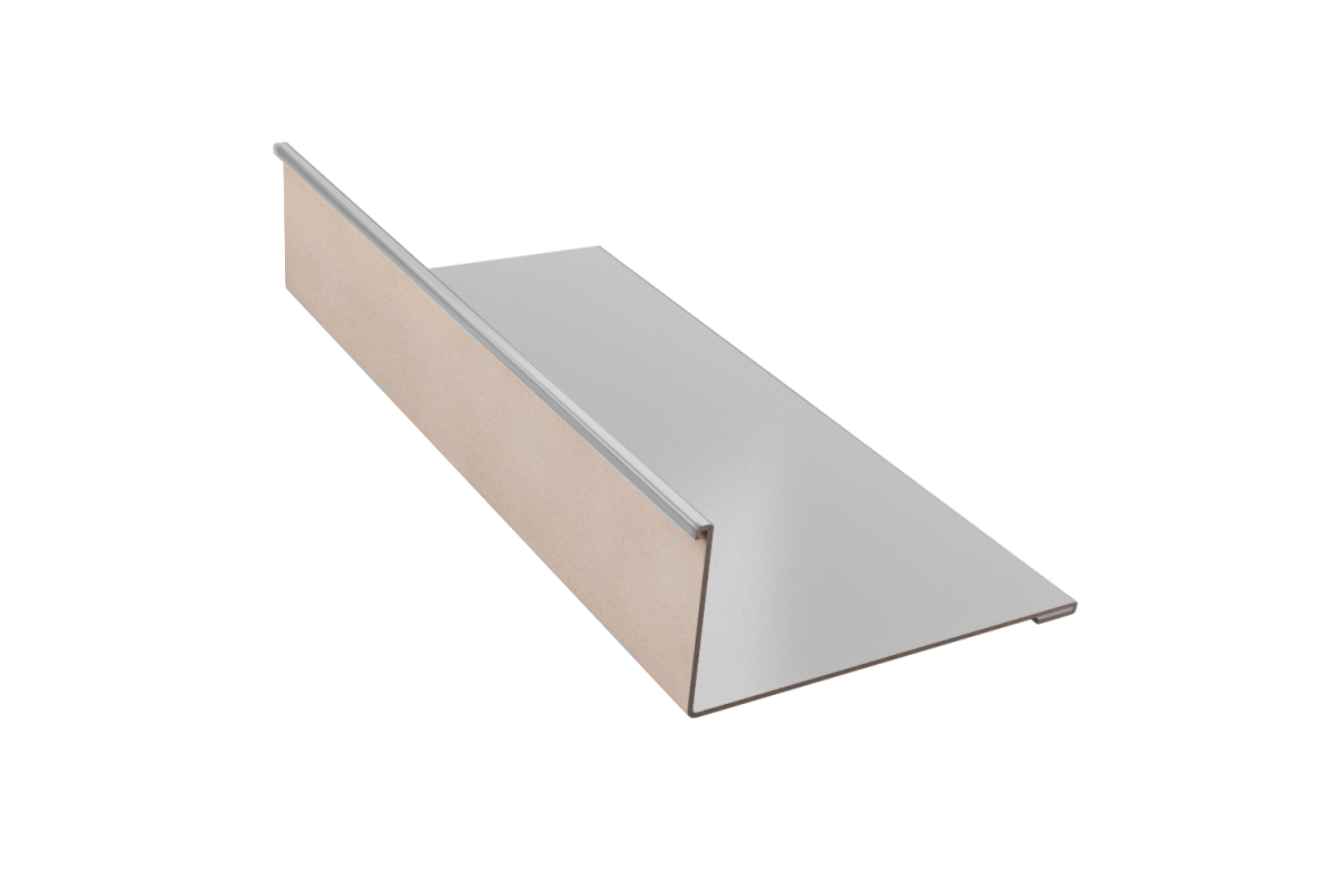 Планка примыкания RAL 9006 Стандарт 140*100*2000