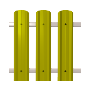 Штакетник М-Профиль широкий фигурный SOKROF (Стандарт) 1018*104*