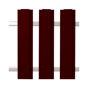 Штакетник Кантри прямой SOKROF (Стандарт) 8017*121* двухсторонний