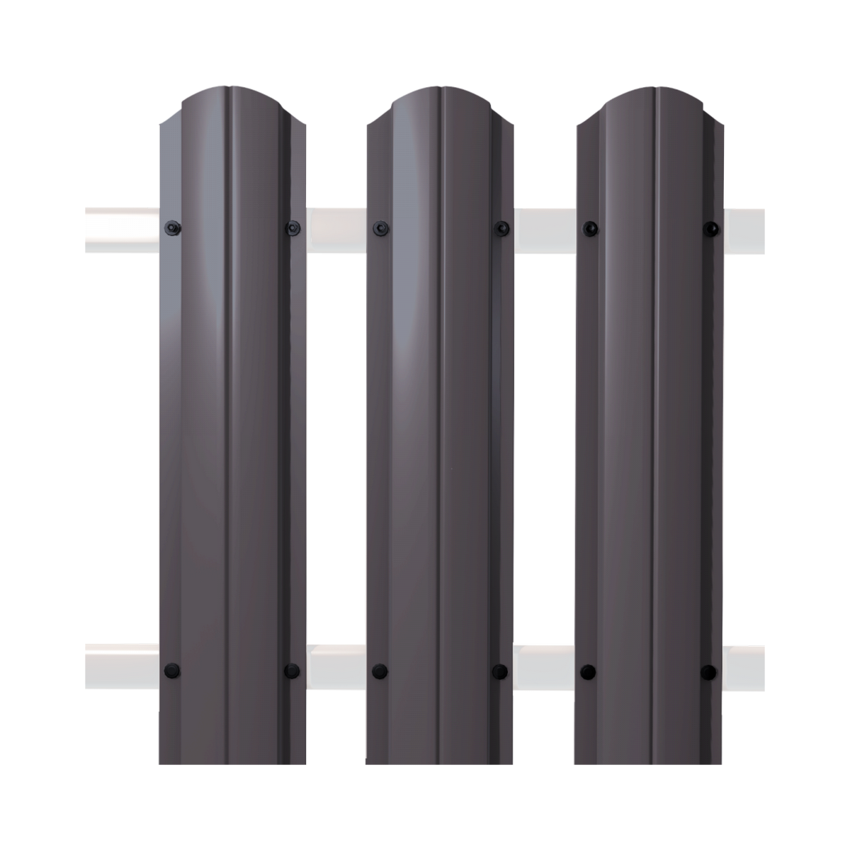 Штакетник круглый SOKROF Базальт 0,5+ 7024*107*