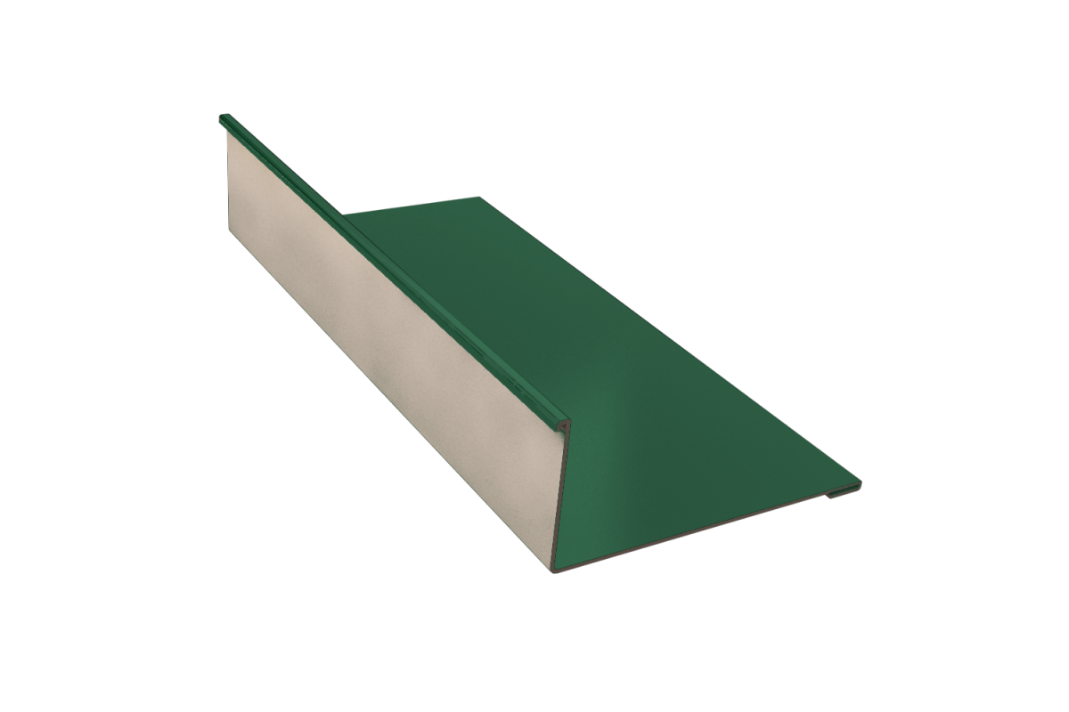 Планка примыкания RAL 6005 Стандарт 140*100*2000