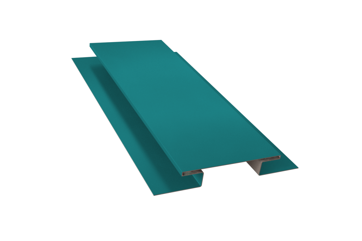 Планка стыковочная сложная RAL 5021 Стандарт 27*18*18*75*18*18*27*3000