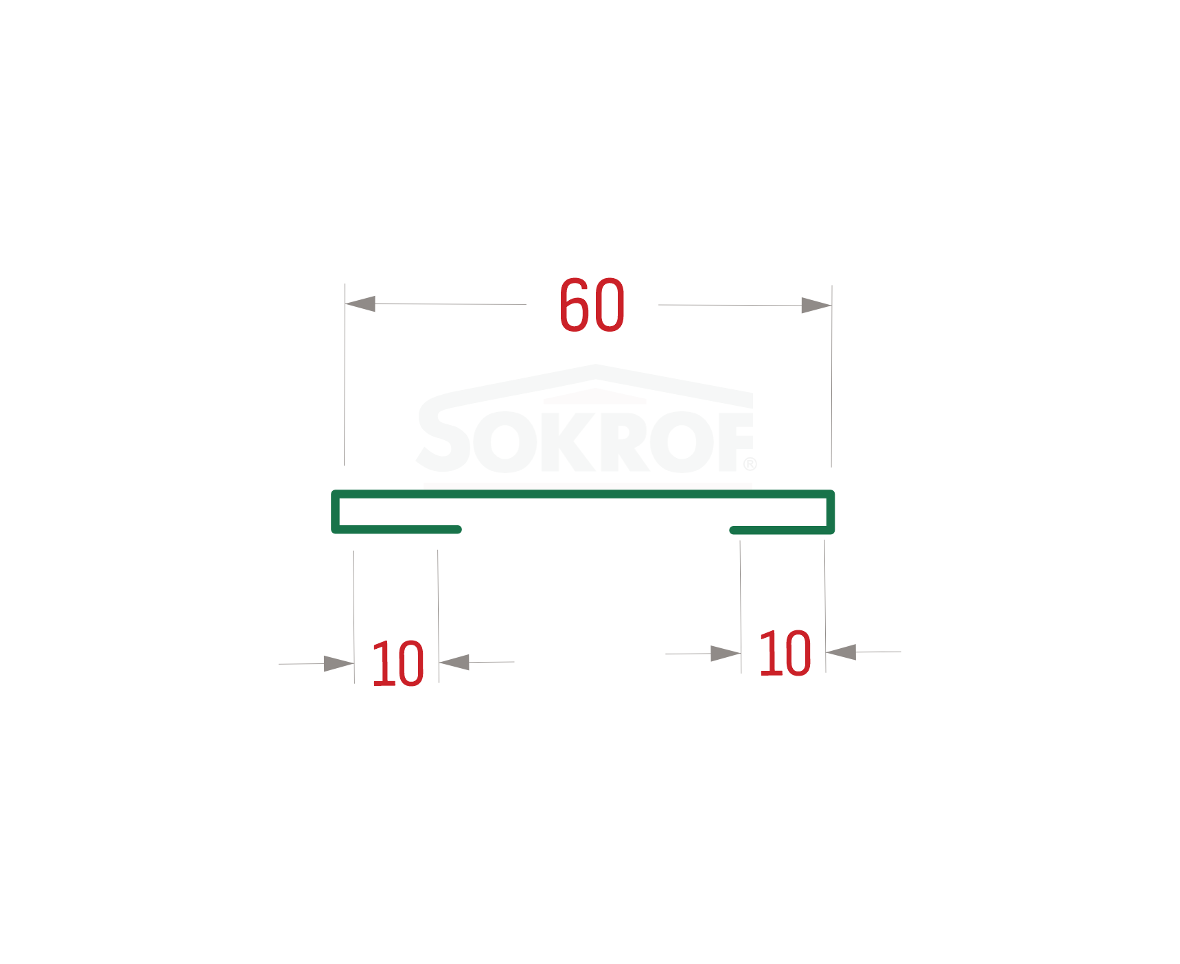 Планка стыковочная простая PRINT Светл дерево ДУБ 3D 0,5 60*3000