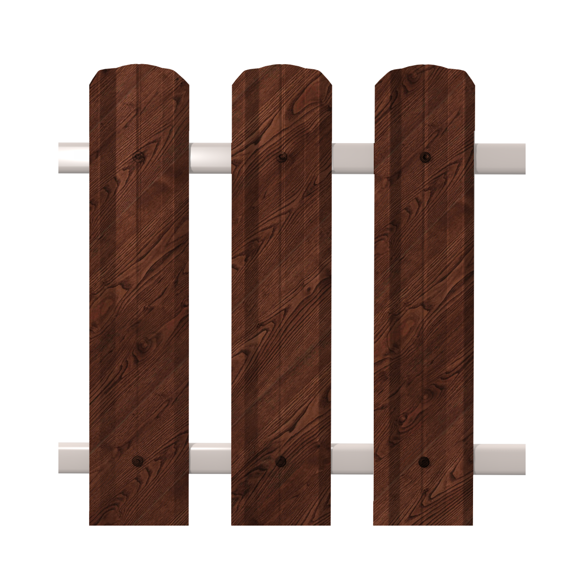 Штакетник М-Профиль широкий фигурный SOKROF принт Античный Дуб 3D*104*