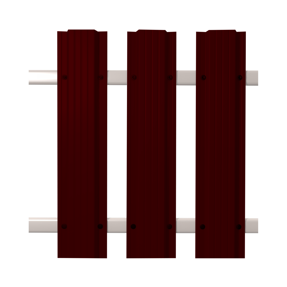 Штакетник Кантри прямой SOKROF (Стандарт) 8017*121* двухсторонний