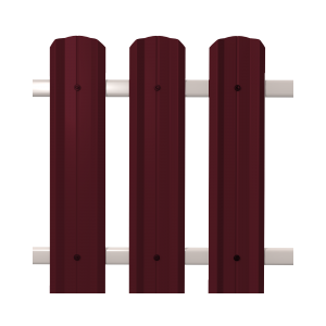 Штакетник М-Профиль широкий фигурный SOKROF (Стандарт) 3005*104* двухсторонний