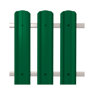 Штакетник М-Профиль широкий фигурный  0,5 6029*104*