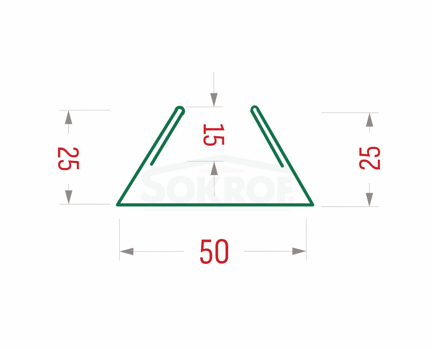 Планка стыковочная составная нижняя (эко-брус, софит) RAL 1014 Стандарт 15*25*50*25*15*3000