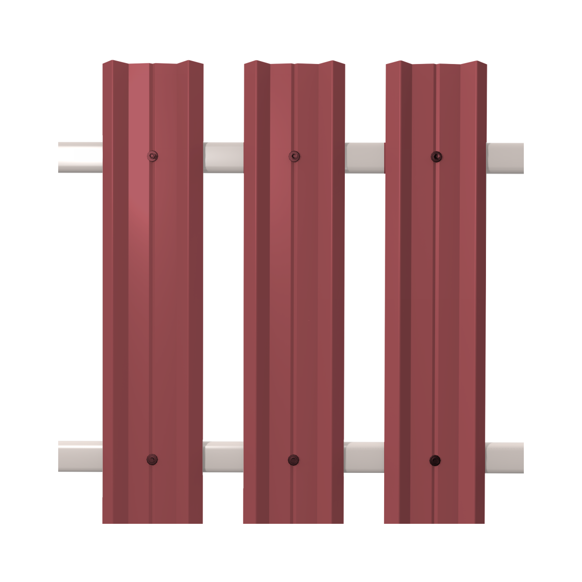 Штакетник М-Профиль широкий прямой SOKROF 0,5 3005 Textur*104*