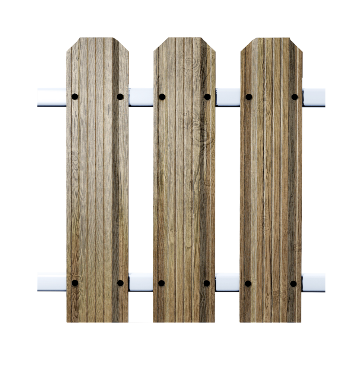 Штакетник Кантри фигурный SOKROF принт Темная вишня 3D*121*