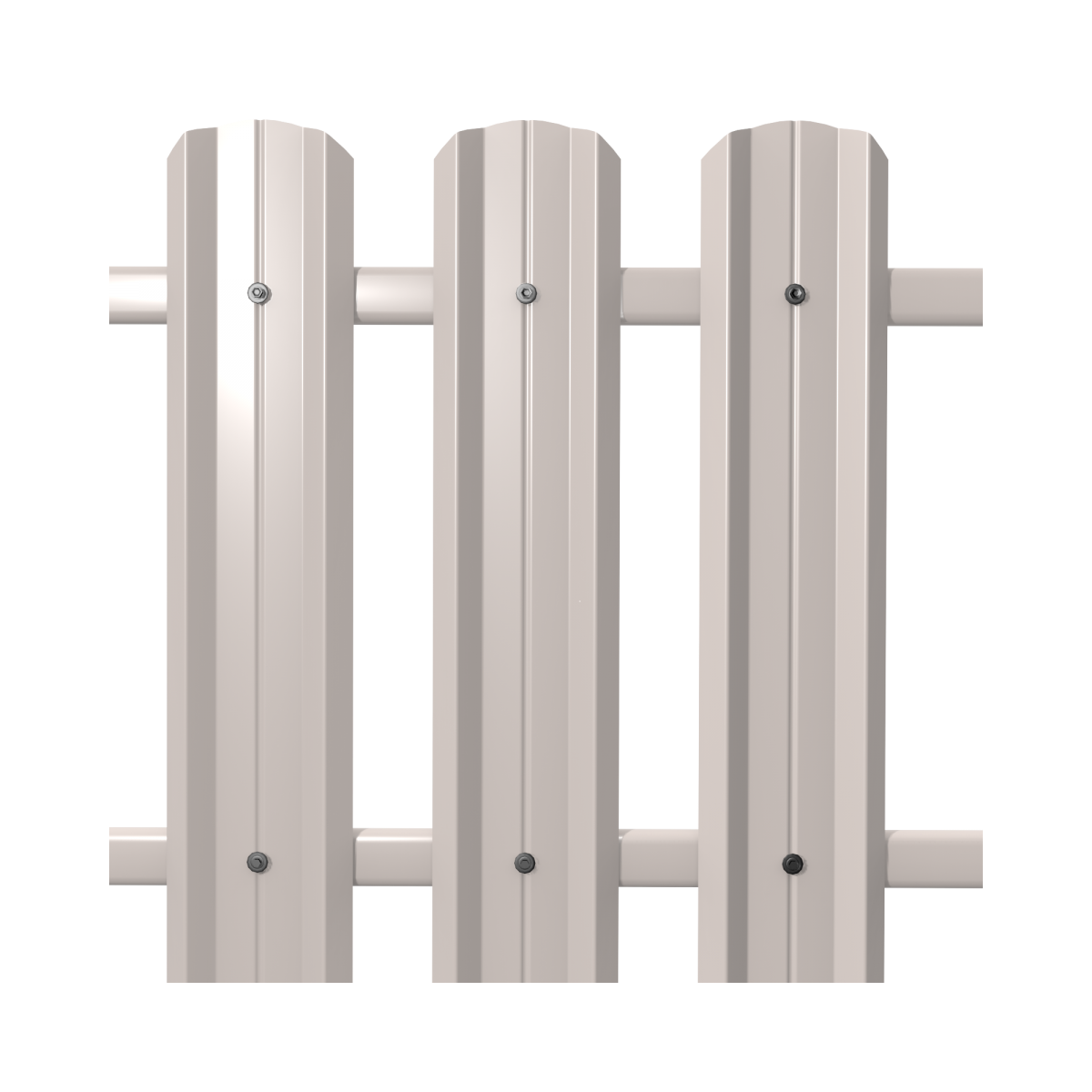 Штакетник М-Профиль широкий фигурный SOKROF (Стандарт) 9003*104*