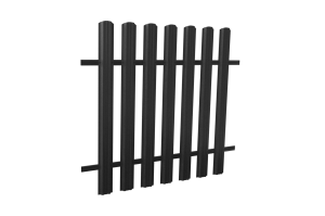 Штакетник Кантри фигурный SOKROF 0,5 7024 Textur*121*