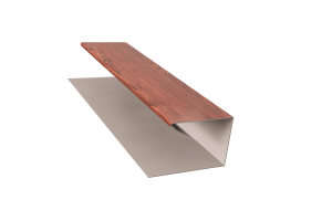 Планка завершающая П-образная (блок-хаус) PRINT Античный Дуб 3D 0,5 47*30*30*15*3000