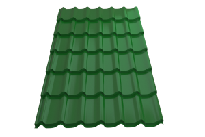 Профиль металлический типа "Монтеррей"-21 RAL 6002 0,5*1190* 