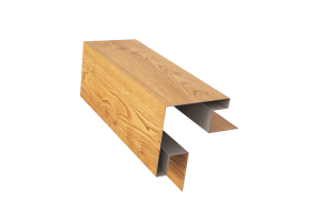 Планка угла внешнего сложная PRINT Свет дерево ОРЕХ 3D 0,5 40*18*18*75*75*18*18*40*3000