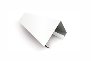 Планка угла внутреннего составная нижняя (эко-брус, софит) RAL 9003 Стандарт 15*25*60*60*25*15*3000