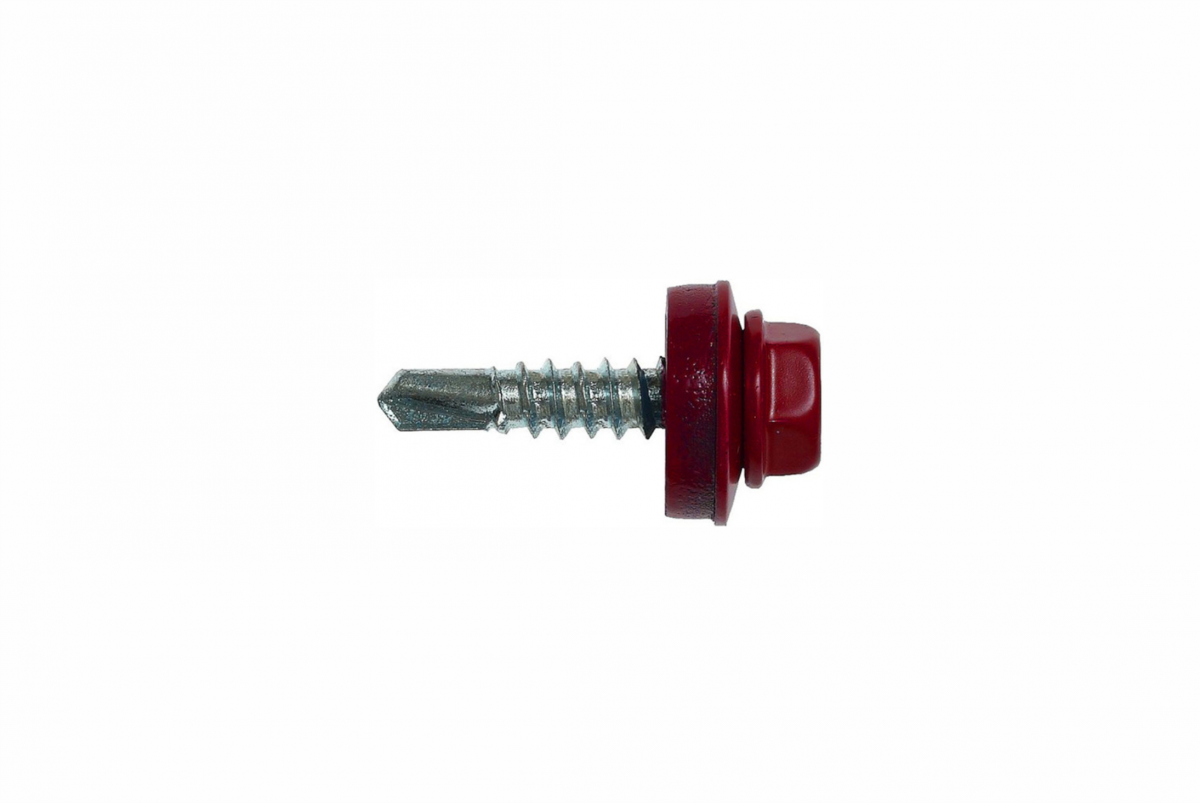 Саморезы кровельные 5,5х19 RAL3005 (упаковка 250 шт)