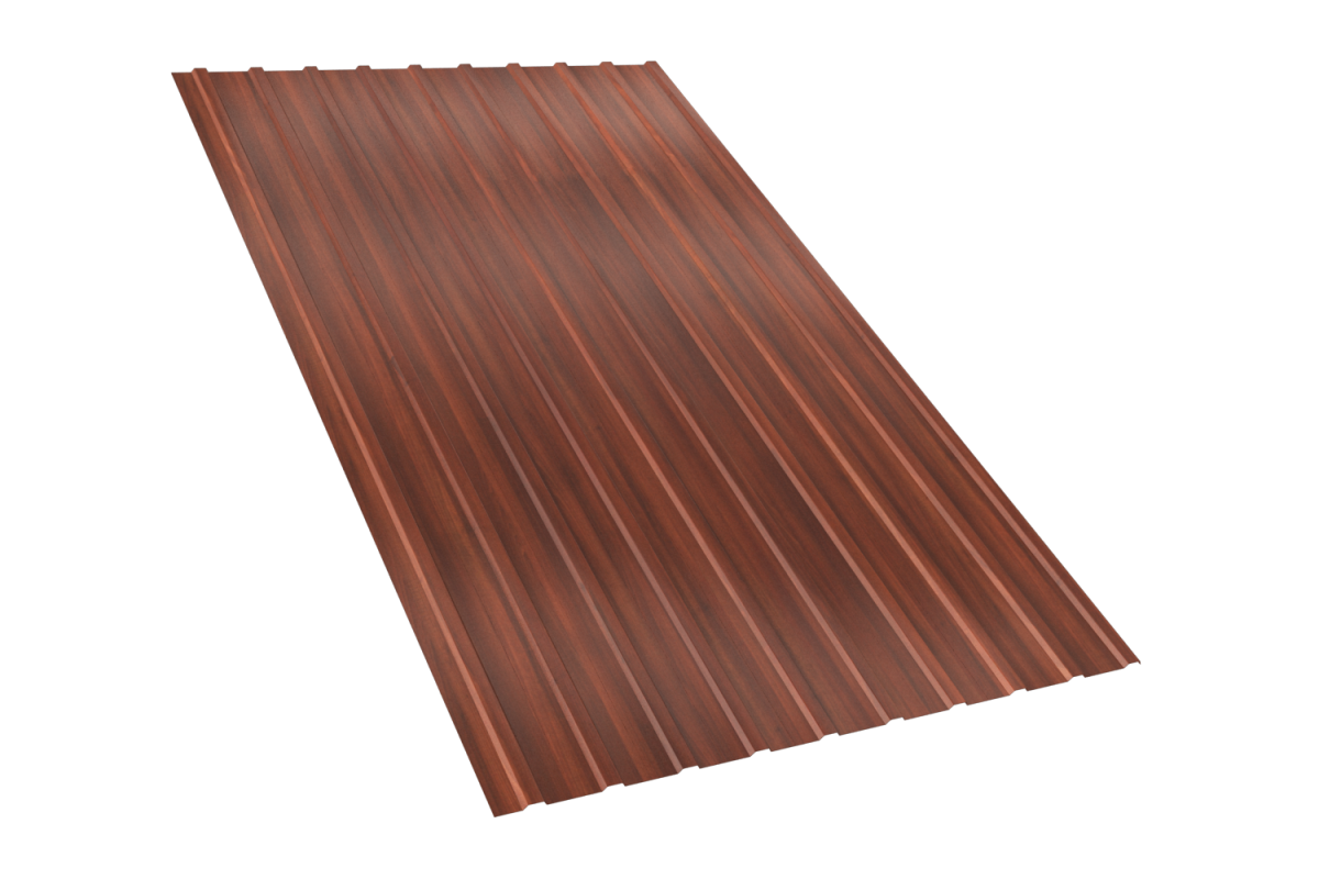 Профнастил PRINT Светлое дерево ДУБ 3D С 10 двухсторонний*1100*