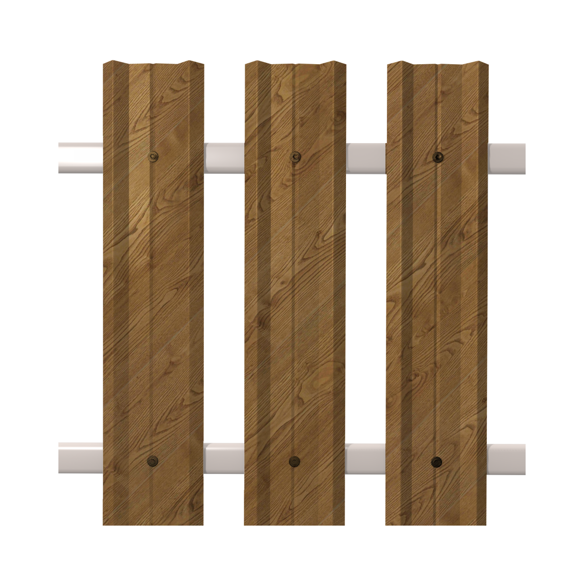 Штакетник М-Профиль широкий прямой SOKROF принт Светлое дерево, ОРЕХ 3D*104*