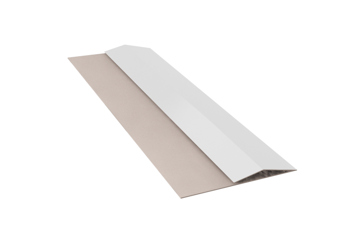 Планка стартово-финишная (эко-брус, софит) RAL 9003 Стандарт 17*40*76*3000