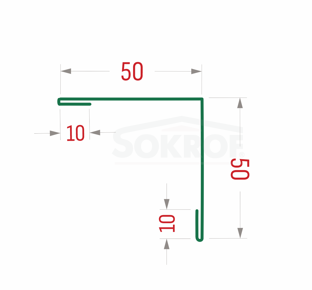 Планка угла внешнего простая (блок-хаус) PRINT Свет дерево ОРЕХ 3D 0,5 50*50*3000