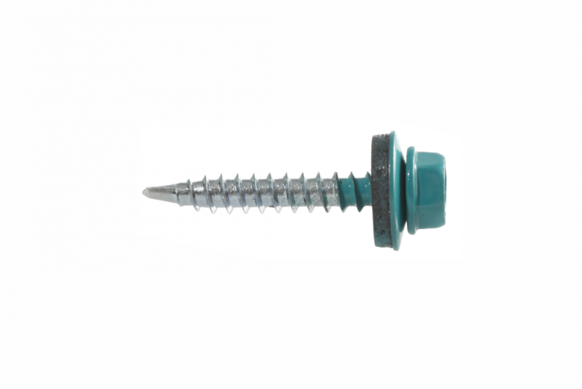 Саморез кров. 4,8х35 RAL 5021 (упаковка 250 шт)