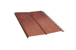 Сайдинг металлический гофрированный Эко-Брус PRINT Античный Дуб 3D