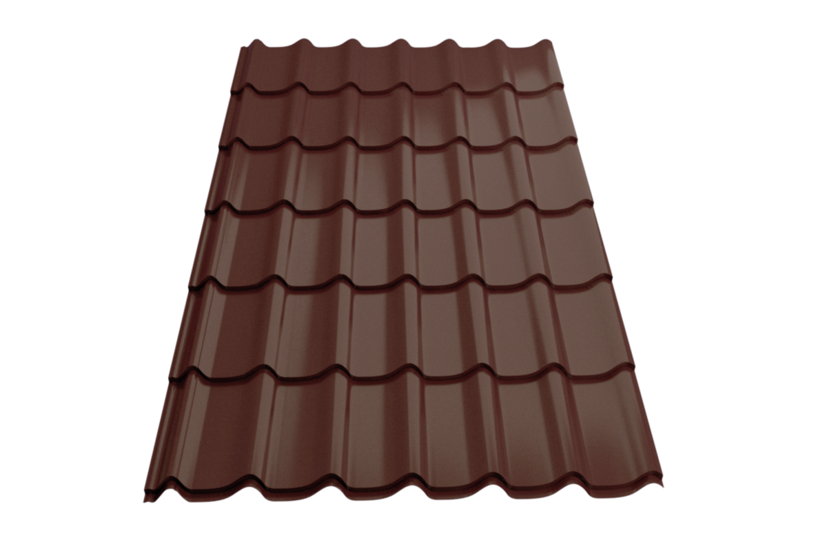 Профиль металлический типа "Монтеррей"-21 RAL 8017 Sokrof Базальт 0,5+*1190* 