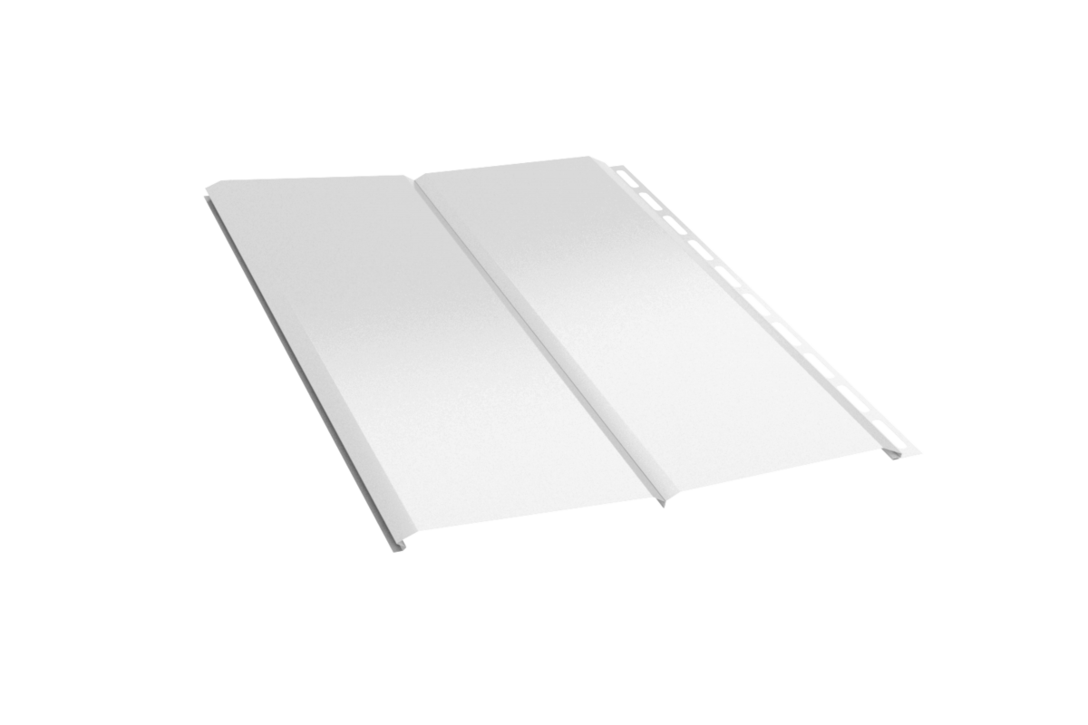 Сайдинг металлический Эко-Брус RAL 9003 (Стандарт)