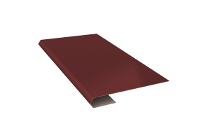 Планка завершающая простая RAL 8017 Стандарт 65*13*3000