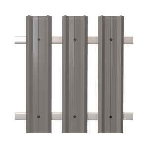 Штакетник М-Профиль широкий прямой SOKROF (Стандарт) 9006*104*