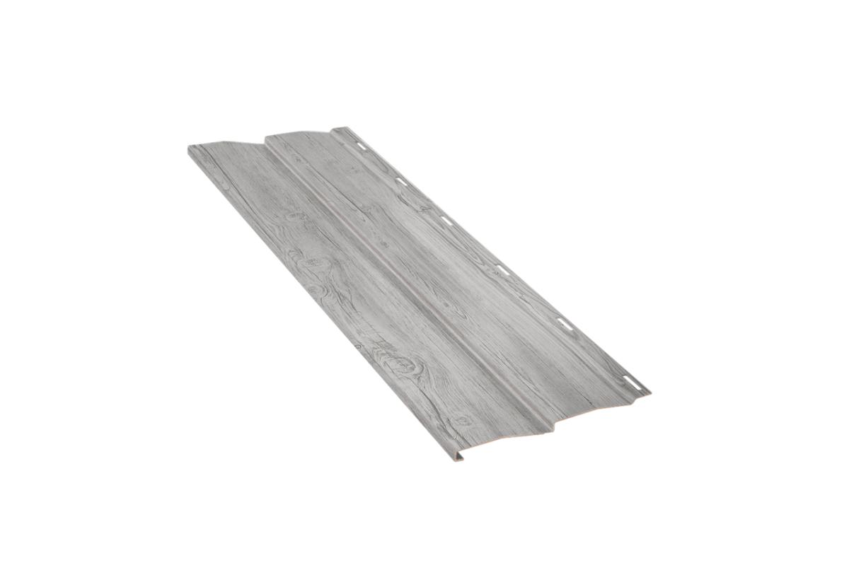 Сайдинг металлический Корабельная доска PRINT Светлая береза 3D