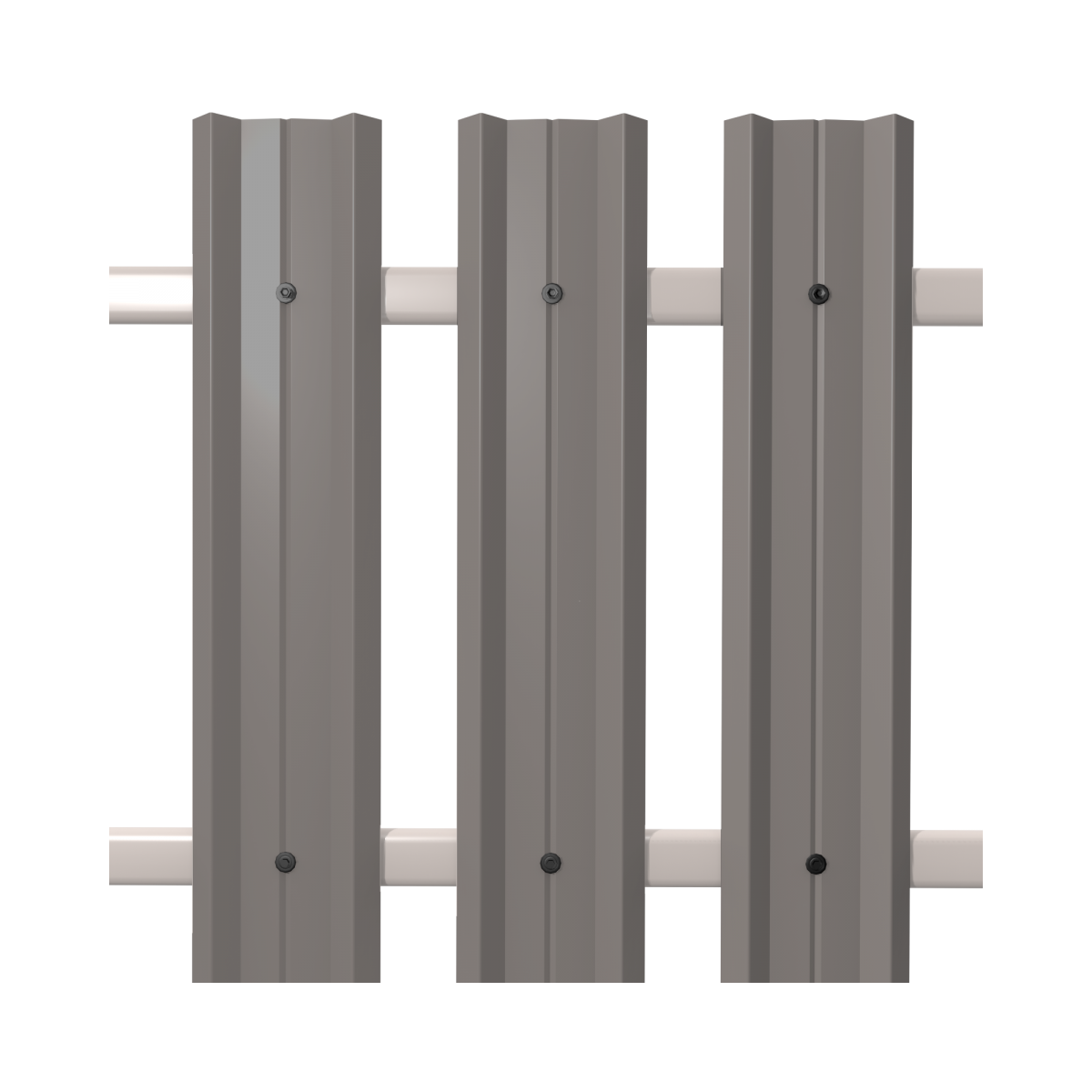 Штакетник М-Профиль широкий прямой SOKROF (Стандарт) 9006*104*