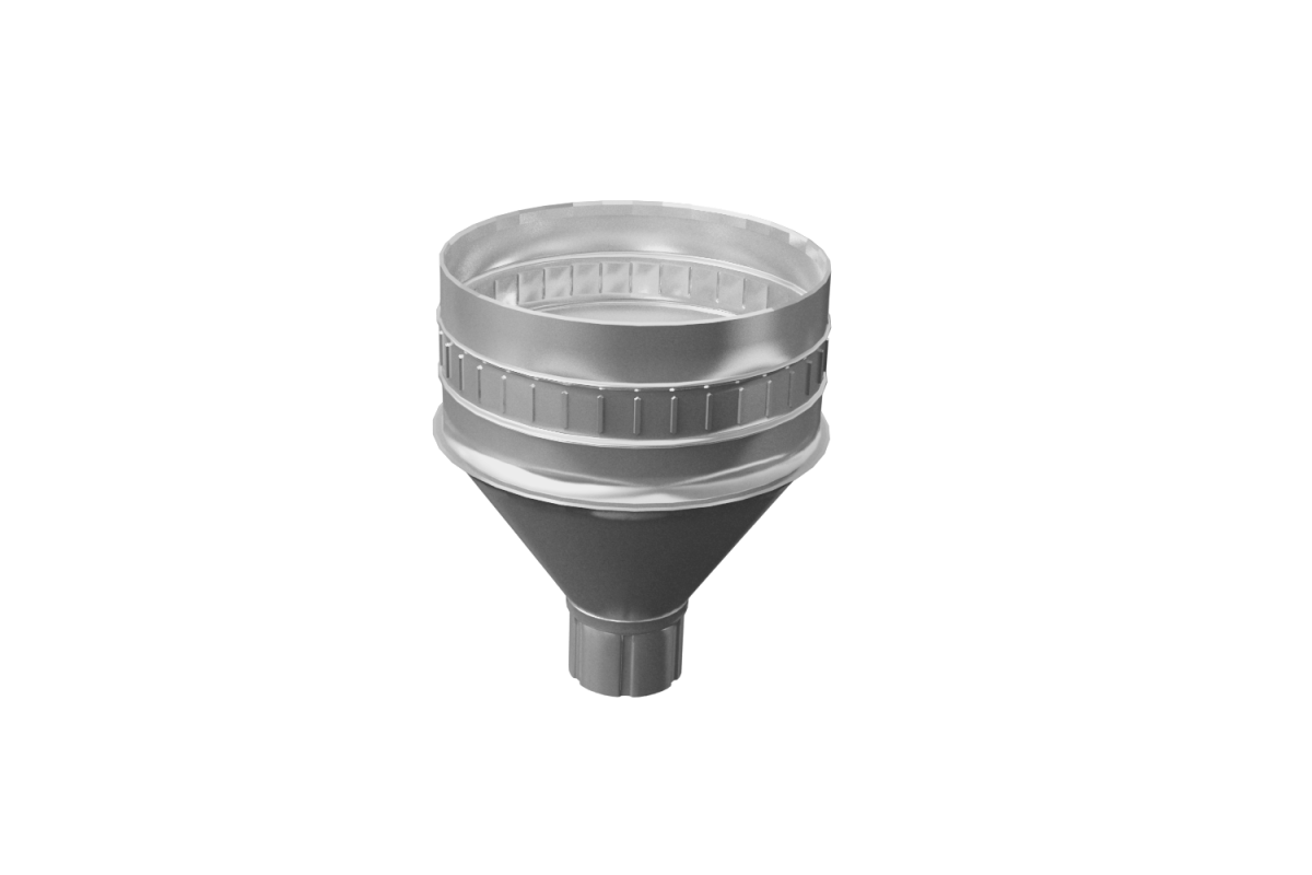 Воронка водосборная ф90/ф250 мм оц. SOKROF