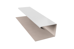 Планка завершающая П-образная RAL 9006 Стандарт 45*20*30*13*3000