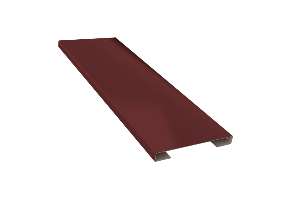 Планка стыковочная простая (эко-брус, софит) RAL 8017 Стандарт 60*3000