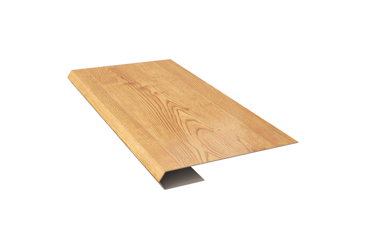 Планка завершающая простая PRINT Свет дерево ОРЕХ 3D 0,5 65*13*3000